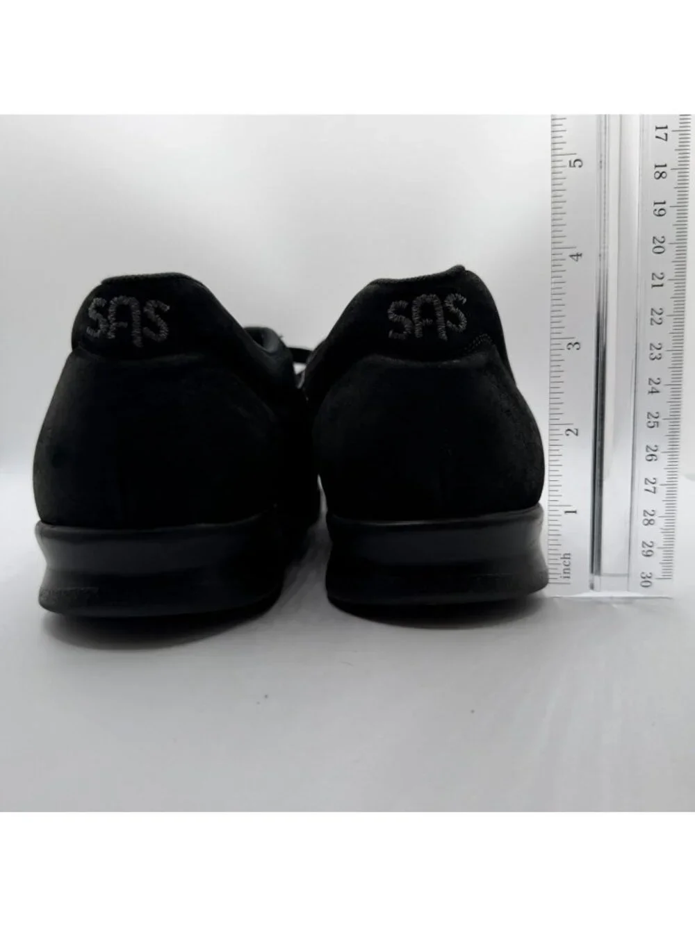 SAS Free Time Walking Shoes Women Size 9.5 Black Leather Tripad Comfort Sneaker